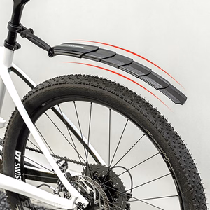Rockbros FK-810 saliekamu teleskopisku velosipēda dubļusargu komplekts – melns