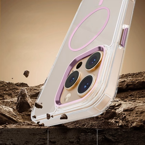 Clear Thin Mag case for iPhone 17 Air 6,6" pink