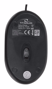 TITANUM TK106 tastatūra ar peli USB melna