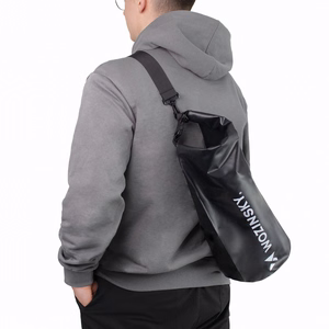 Wozinsky WWK-10 ūdensizturīga soma SUP kajakam 10 l - melna