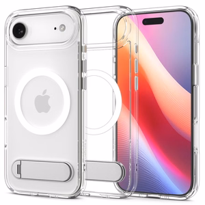Spigen Ultra Hybrid "S" Magnētiskais viedtālruņa apvalks iPhone 17 Air - Caurspīdīgs un balts