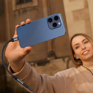 Acefast J12 USB-C uz 3.5mm mini jack adapteris - melns