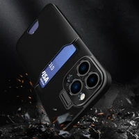 Ādas viedtālruņa apvalks ar statīvu iPhone 14 Plus, kartīšu maciņa tipa, melns