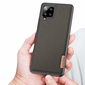 Dux Ducis Fino apvalks pārklāts ar neilona materiālu Samsung Galaxy A42 5G zaļš