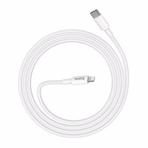 Kabelis USB C uz Lightning Hoco PD 3A 20W 1 m X56 balts