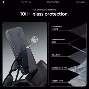 Spigen Glas.tR EZ Fit Pro AC 2-Pack rūdīto aizsargstiklu komplekts Google Pixel 11 Pro XL tālrunim (2 gab.)