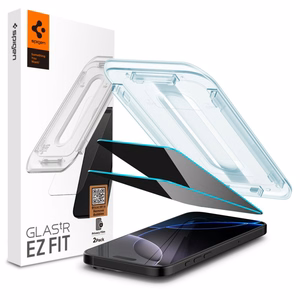Spigen Glas.tR EZ Fit Privacy Закалённое стекло для iPhone 16 Pro / 17 / 17 Pro - 2 шт.