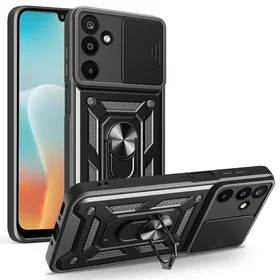 Viedtālruņa apvalks Defender Slide Samsung Galaxy M16 5G melns