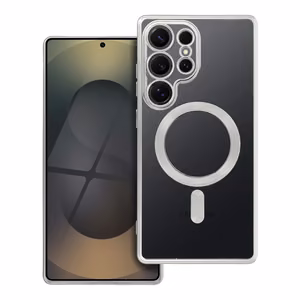 ELECTRO MAG COVER viedtālruņa apvalks saderīgs ar Magnētisko MagSafe SAMSUNG S25 Ultra sudraba