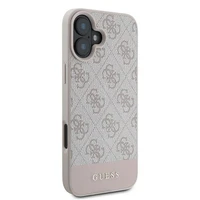 Guess 4G apakšējā svītra viedtālruņa apvalks iPhone 16 Plus 6.7" - rozā