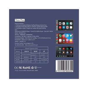 CARLINKIT bezvadu AI Box adapteris ar Android 13 – 8GB+128GB priekš oriģinālajiem automašīnas radiopaneliem ar CarPlay, zils