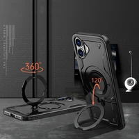 Hybrid Armor Trendy viedtālruņa apvalks ar MagSafe iPhone 16 - melns