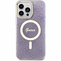 Guess GUHMP14XH4STU iPhone 14 Pro Max 6.7" violets cietais viedtālruņa apvalks 4G Magnētiskais