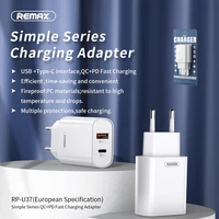 Lādētājs Remax RP-U37 20W USB-C/USB-A, balts