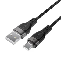 Acefast C11-04 USB-A - USB-C 3A kabelis 1.2m magnētiskais pīts - melns
