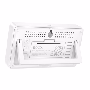 Elektroniskais pulkstenis ar higrotermometru Hoco HX42 balts