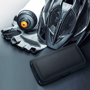 Horizontāls universāls apvalks OXFORD modelis 4 IPHONE 13 PRO MAX / SAMSUNG S21 Ultra / XIAOMI 12 Ultra melns