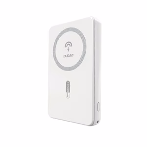 Dudao K14S магнитный внешний аккумулятор 20W 5000mAh 1x USB-A 1x USB-C — белый