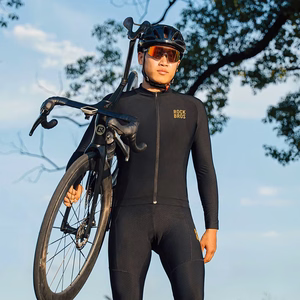 Rockbros YDWT020 Diamond cycling jersey spring/autumn/winter size S - black