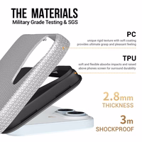 Perfectionists Trīsstūra Mag futrālis iPhone 13/14 sudraba krāsā