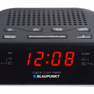 Blaupunkt CR5WH radio pulkstenis melns,balts