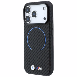 BMW M Carbon Printed Ring MagSafe maciņš iPhone 17 Pro Max / 18 Pro Max, melns