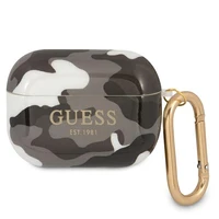 Guess GUAPUCAMG AirPods Pro apvalks melns/melns Camo kolekcija
