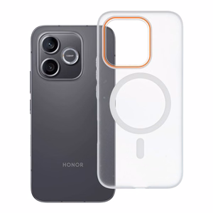 Maciņš Honor 600 LITE Go Orange saderīgs ar MagSafe caurspīdīgs