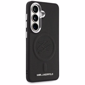 Karl Lagerfeld maciņš Embossed Ring Initials MagSafe Samsung Galaxy S26 melns