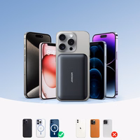 Magnētiskais portatīvais lādētājs Joyroom JR-W020 20W 10000mAh MagSafe + USB-C uz USB-C kabelis 0,25m (melns)