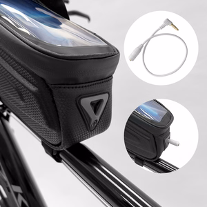 Wozinsky Bike Frame Bag with Phone Case 1.7L Black (WBB28BK)