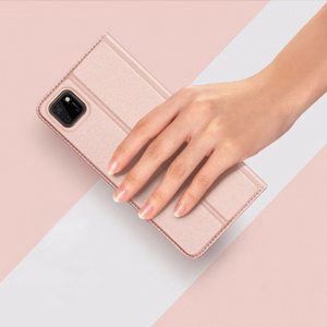 DUX DUCIS Skin Pro grāmatas tipa viedtālruņa apvalks Huawei Y5p rozā