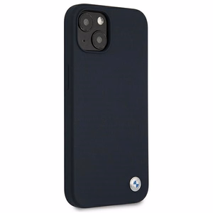 BMW Silicone Signature viedtālruņa apvalks iPhone 13 mini - tumši zils