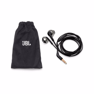 JBL T205 vadu austiņas austiņām ar 3,5 mm mini jack ligzdu - melnas krāsas
