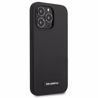 Karl Lagerfeld silikona plāksnes apvalks iPhone 13 Pro / iPhone 13 - melns