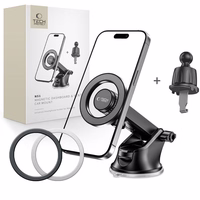 Tech-Protect N51 MagSafe automašīnas tālruņa turētājs paneļim / gaisa ventilācijai - melns