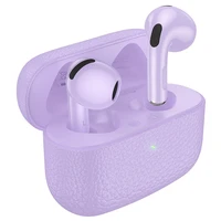 HOCO bezvadu austiņas bluetooth TWS EQ15 violetas