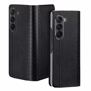 Ādas atveramais un maciņa apvalks Samsung Galaxy Z Fold5 5G Dux Ducis Bril - melns