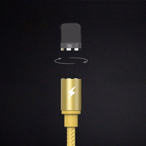 USB kabelis Remax RC-095i brūns Lightning 100cm (ar noņemamu magnētisko savienotāju)