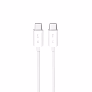 Puro TPE 25W USB-C - USB-C 3m kabelis - balts