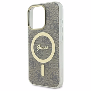 Guess IML 4G MagSafe futrālis iPhone 16 Pro - brūns