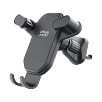 BLUE STAR gravitācijas automašīnas turētājs gaisa ventilācijai TRIANGULAR, melns