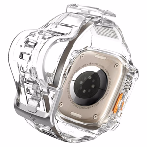 Spigen Rugged Armor Pro maciņš un siksniņa priekš Apple Watch Ultra 49 mm (caurspīdīgs)