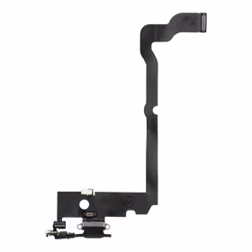 Uzlādes fleksis USB IPHONE XS MAX melns (lietots)