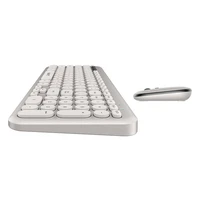 Havit KB254GCM bezvadu 2-in-1 spēļu komplekts tastatūra + pele (pelēka) (QWERTY)