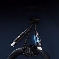 Wozinsky WUCLC1 Lightning - USB-C kabelis 36W 480Mb/s 1m - melns