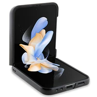 BMW ādas apvalks ar oglekļa šķiedru Samsung Galaxy Z Flip 5 - melns