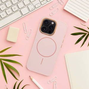 Viedtālruņa apvalks FRAME MAG COVER IPHONE 13 MINI rozā