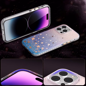 Kingxbar Heart Star Series viedtālruņa apvalks iPhone 14 Plus apvalks ar zodiaka zvaigznēm