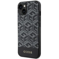 Guess GUHMP14MHGCFSEK iPhone 14 Plus 6.7" Viedtālruņa apvalks melns/melns Magnētiskais